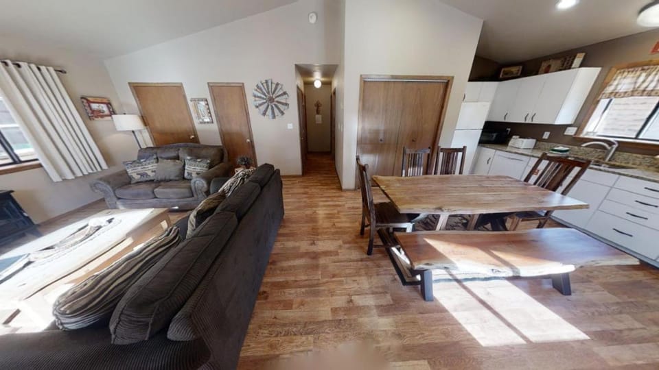 Day, Kitchen or kitchenette, Living room, Seating area, Dining area, furniture, kitchen