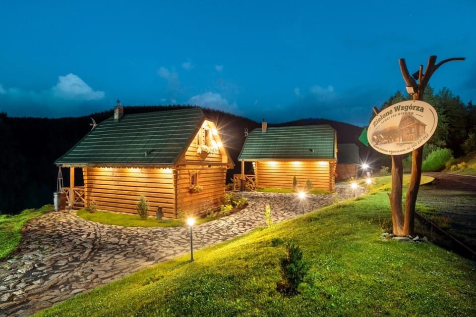 Property building, Night, Garden view