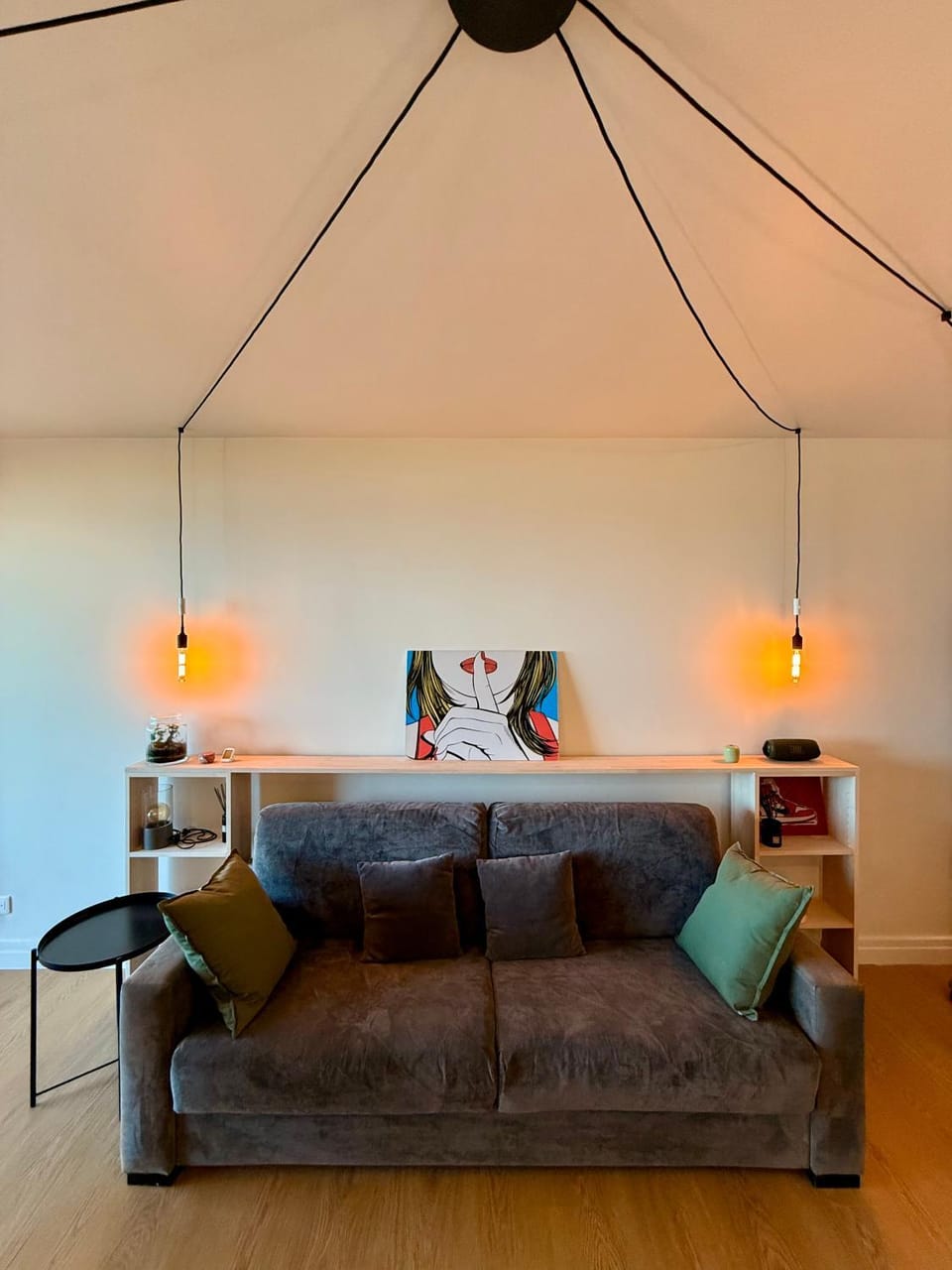 Bed, Living room, Bedroom