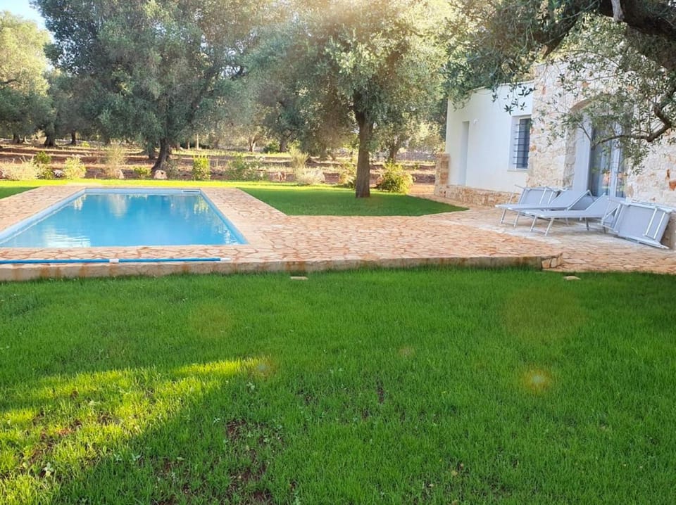 Property building, Day, Natural landscape, Garden, Garden view, Pool view, Swimming pool, sunbed