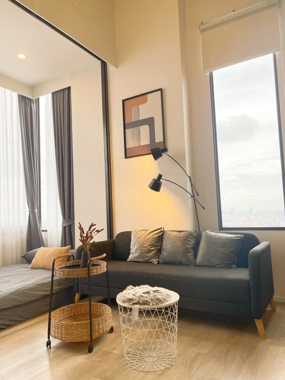2BR BTS On Nut Siamese87 Two Bedroom LOFT hight floor 24 Apartment in Bangkok