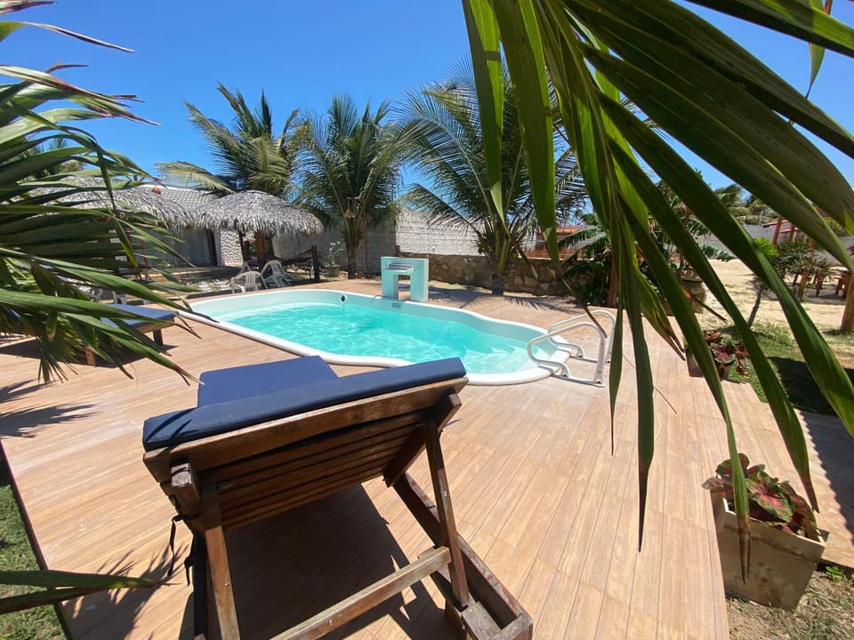 Pool view, sunbed