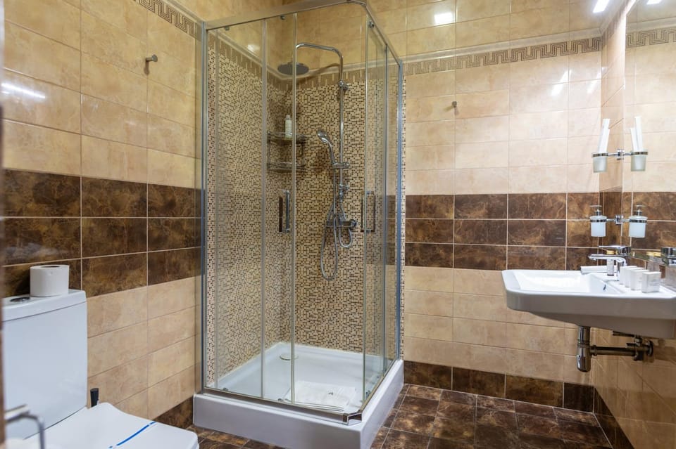 Shower, Toilet, Bathroom, towels