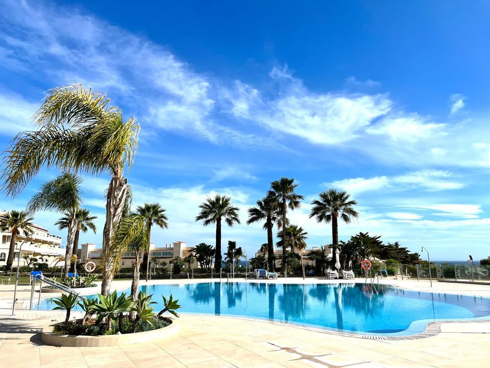 Natural landscape, Garden, Pool view, Swimming pool, sunbed