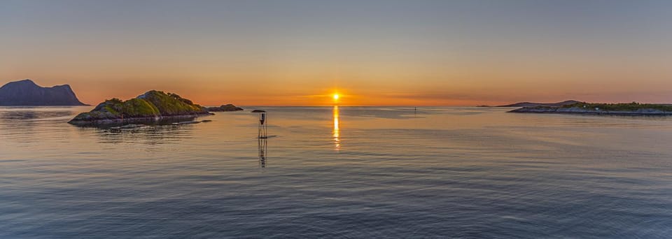 Natural landscape, Sea view, Sunset