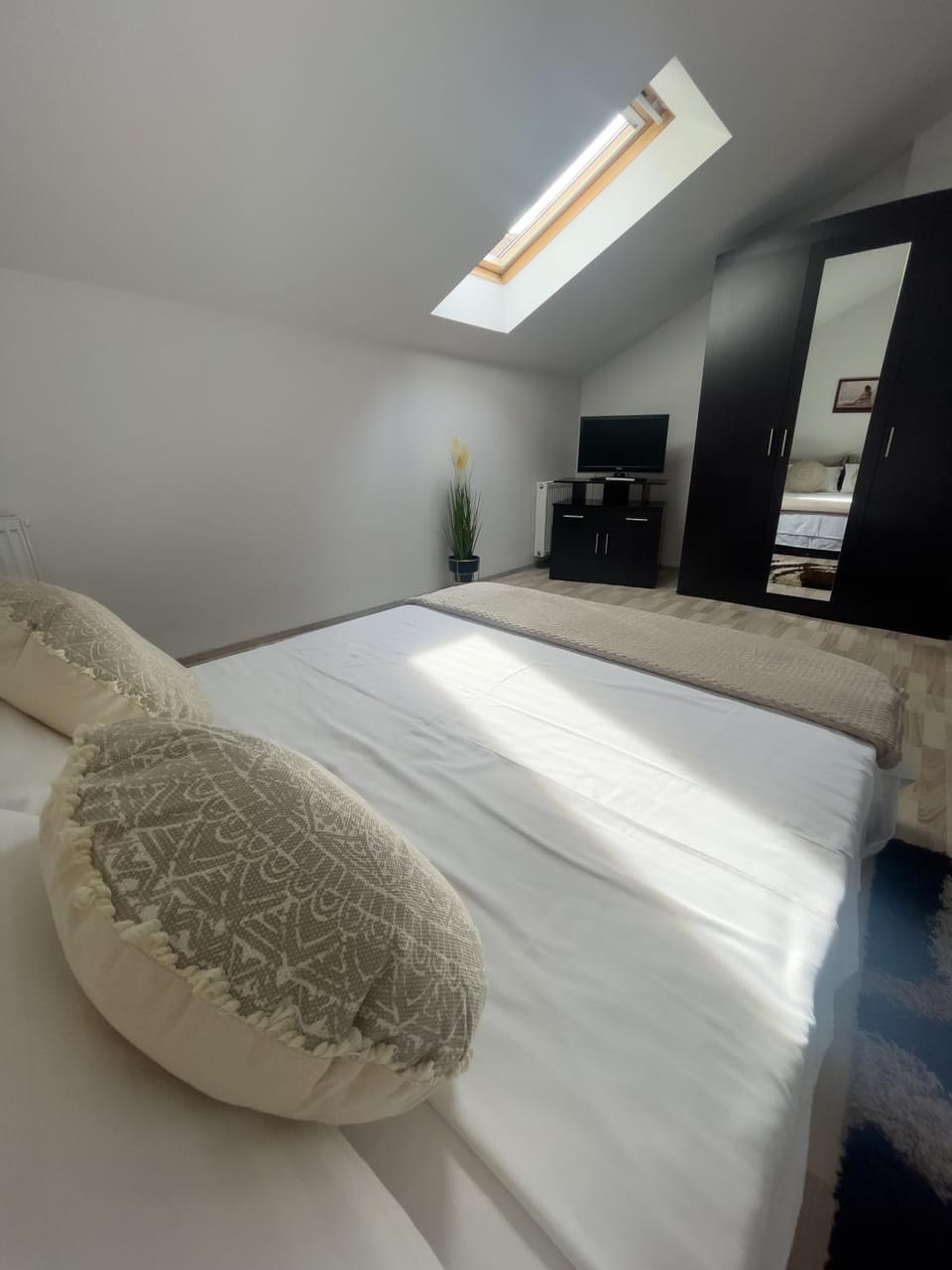 Bed, TV and multimedia, Photo of the whole room, Bedroom