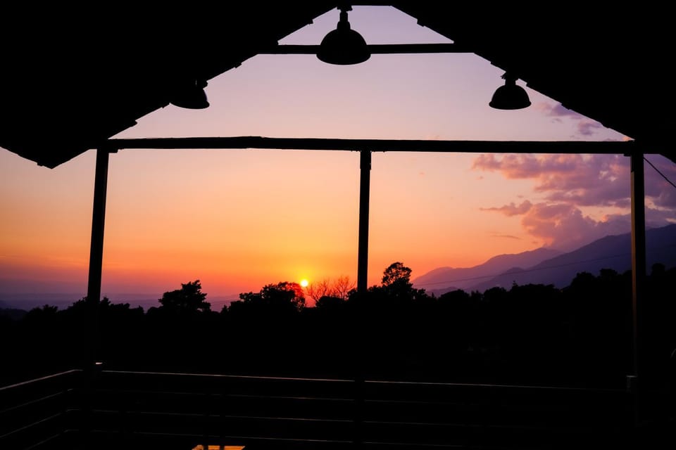 Mountain view, Sunset