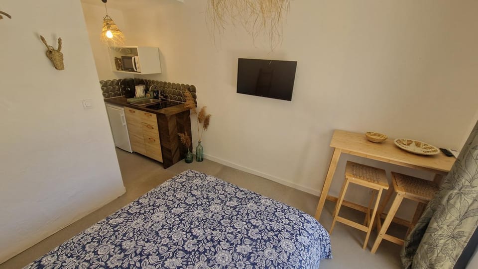 Chambre indépendante avec sdb, cuisine et terrasse Bed and Breakfast in Le Grau-du-Roi