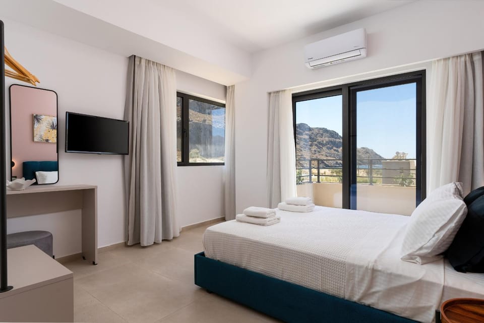 Bed, Bedroom, air conditioner