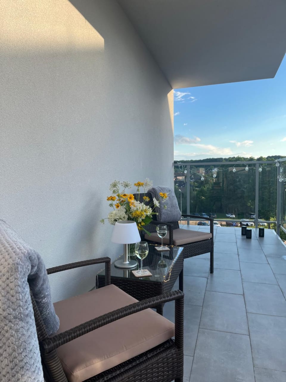 Apartament Słoneczny widok boczny na jezioro Apartment in Pomeranian Voivodeship