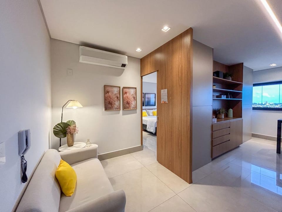 Flat de Luxo com Quarto Privativo 22º Andar no Vertigo Apartment in Campo Grande