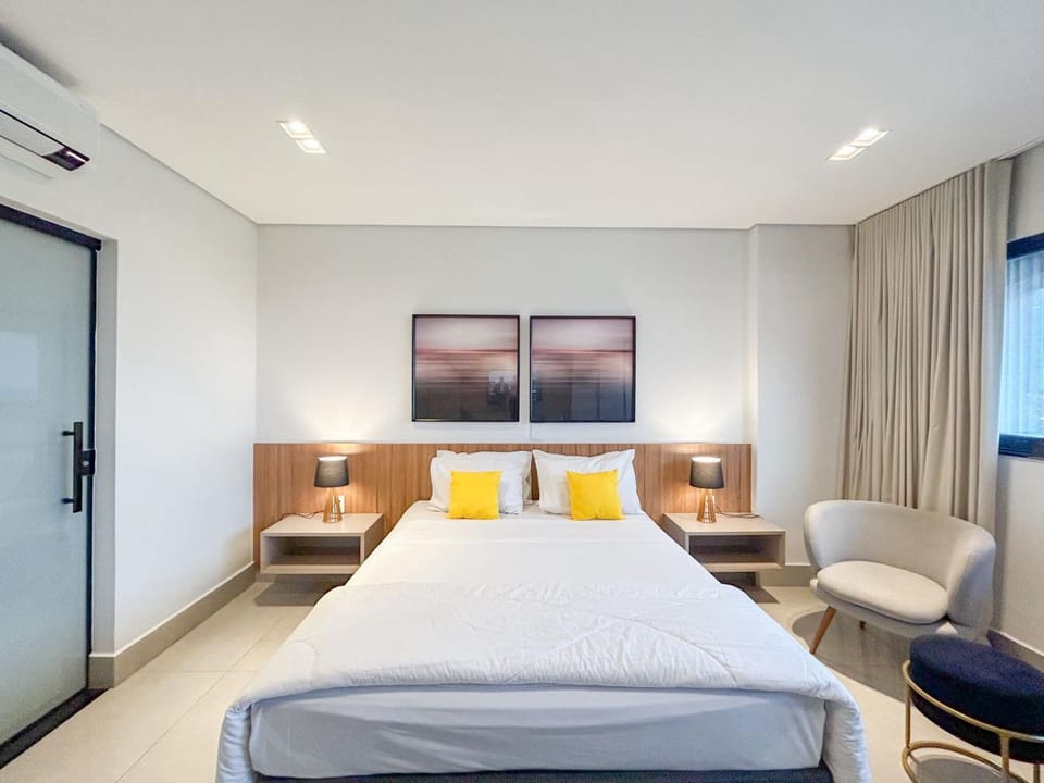 Flat de Luxo com Quarto Privativo 22º Andar no Vertigo Apartment in Campo Grande