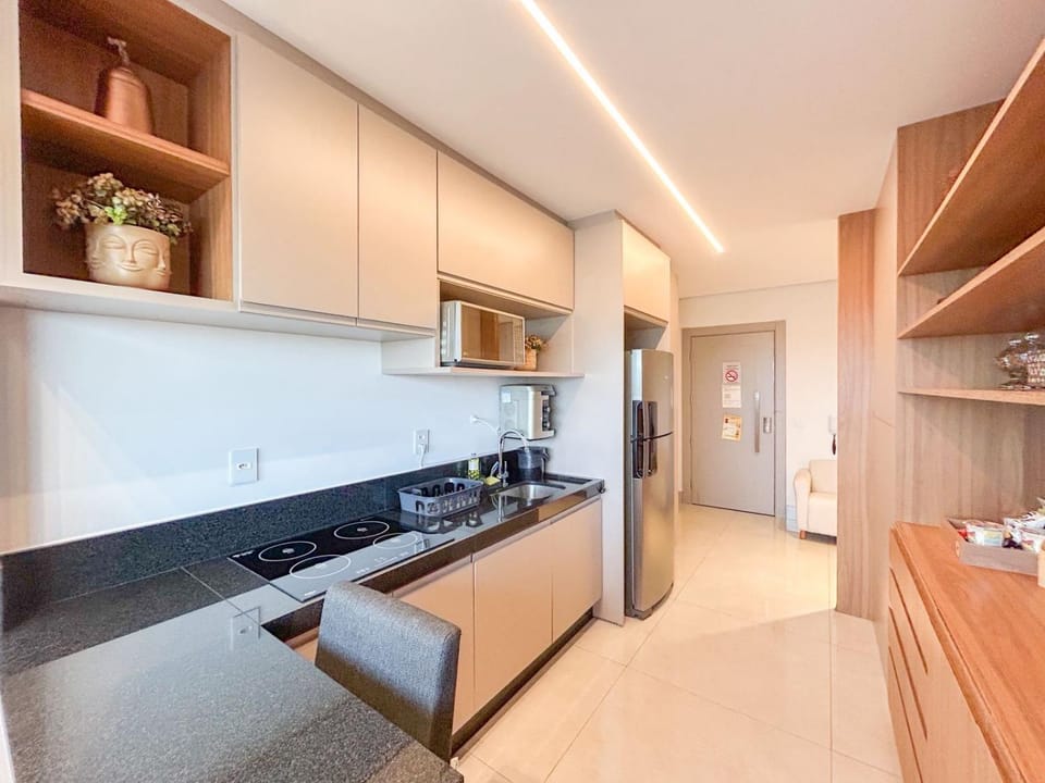 Flat de Luxo com Quarto Privativo 22º Andar no Vertigo Apartment in Campo Grande