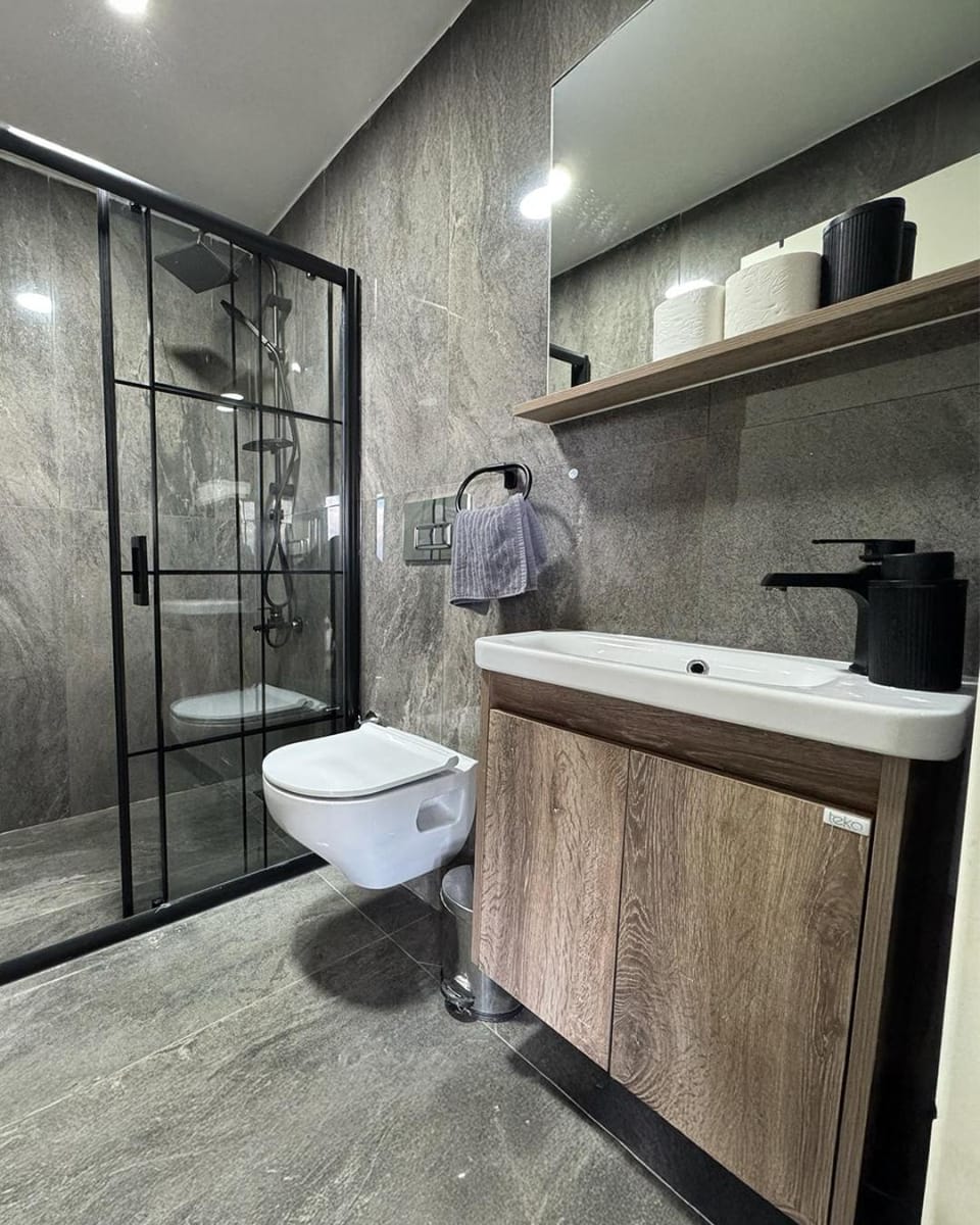 Shower, Toilet, Bathroom, towels