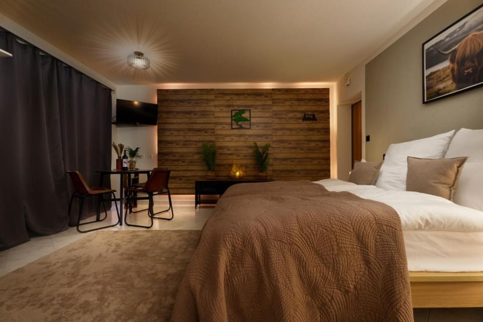 Bed, TV and multimedia, Photo of the whole room, Evening entertainment, Bedroom