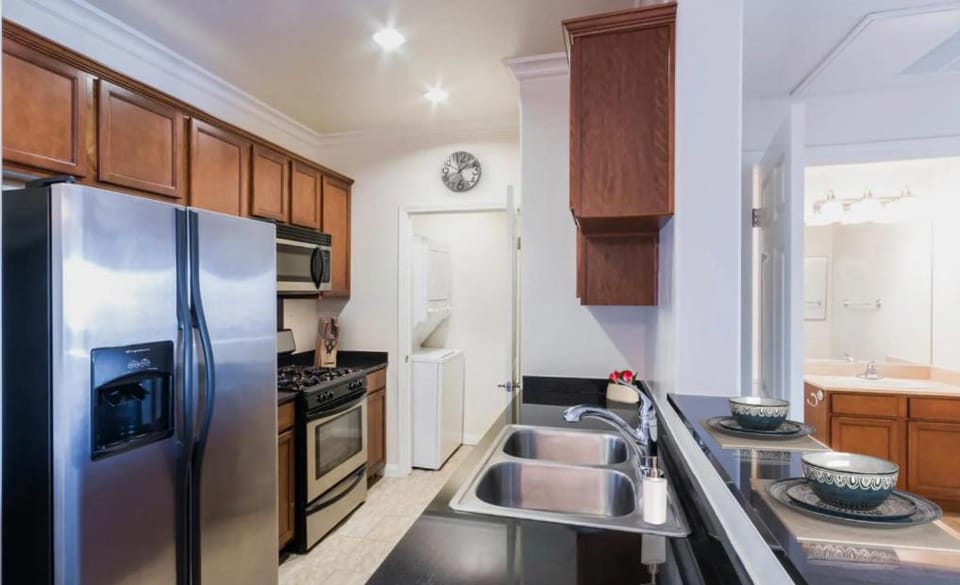 Dining area, dishwasher, microwave, kitchen