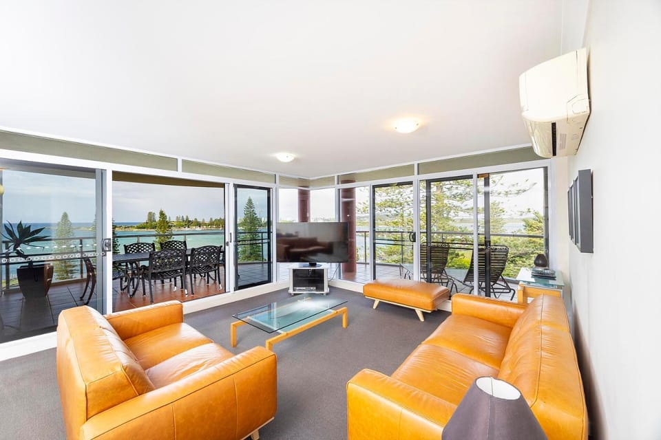 Living room, Lake view, air conditioner