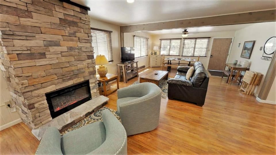 Day, TV and multimedia, Living room, Seating area, fireplace, furniture