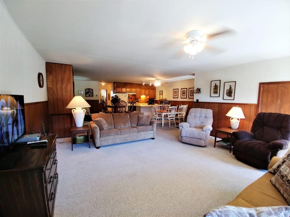 Day, TV and multimedia, Kitchen or kitchenette, Living room, Seating area, Dining area, furniture