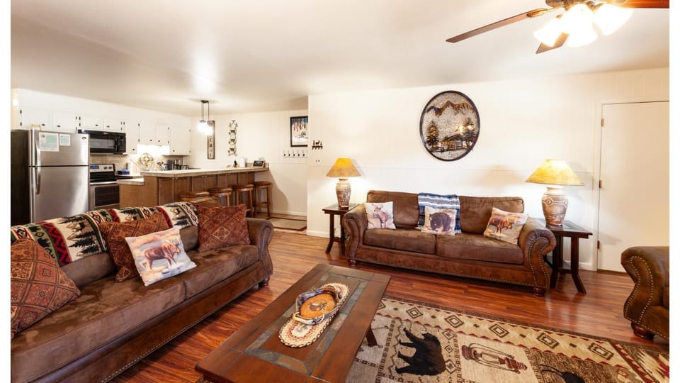 Kitchen or kitchenette, Living room, Seating area, furniture