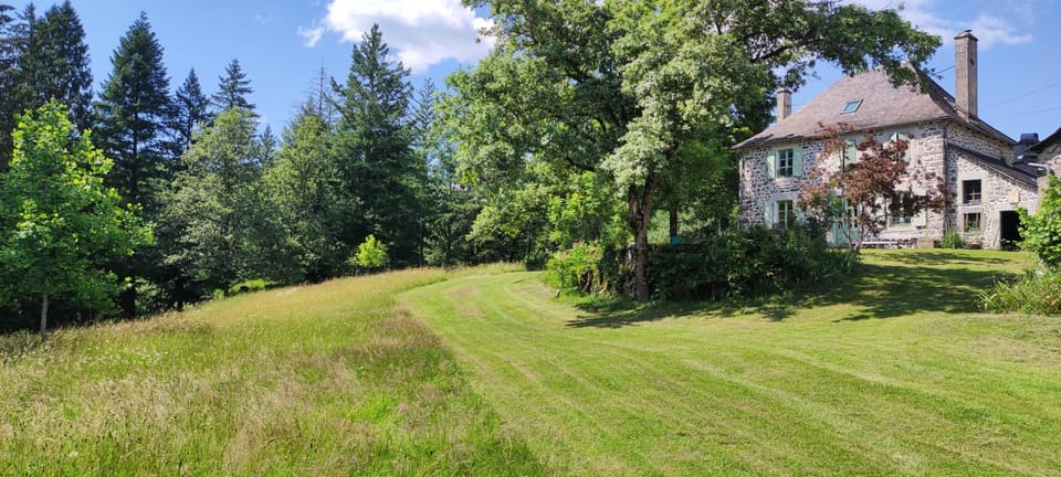 Property building, Spring, Natural landscape, Garden, Garden view