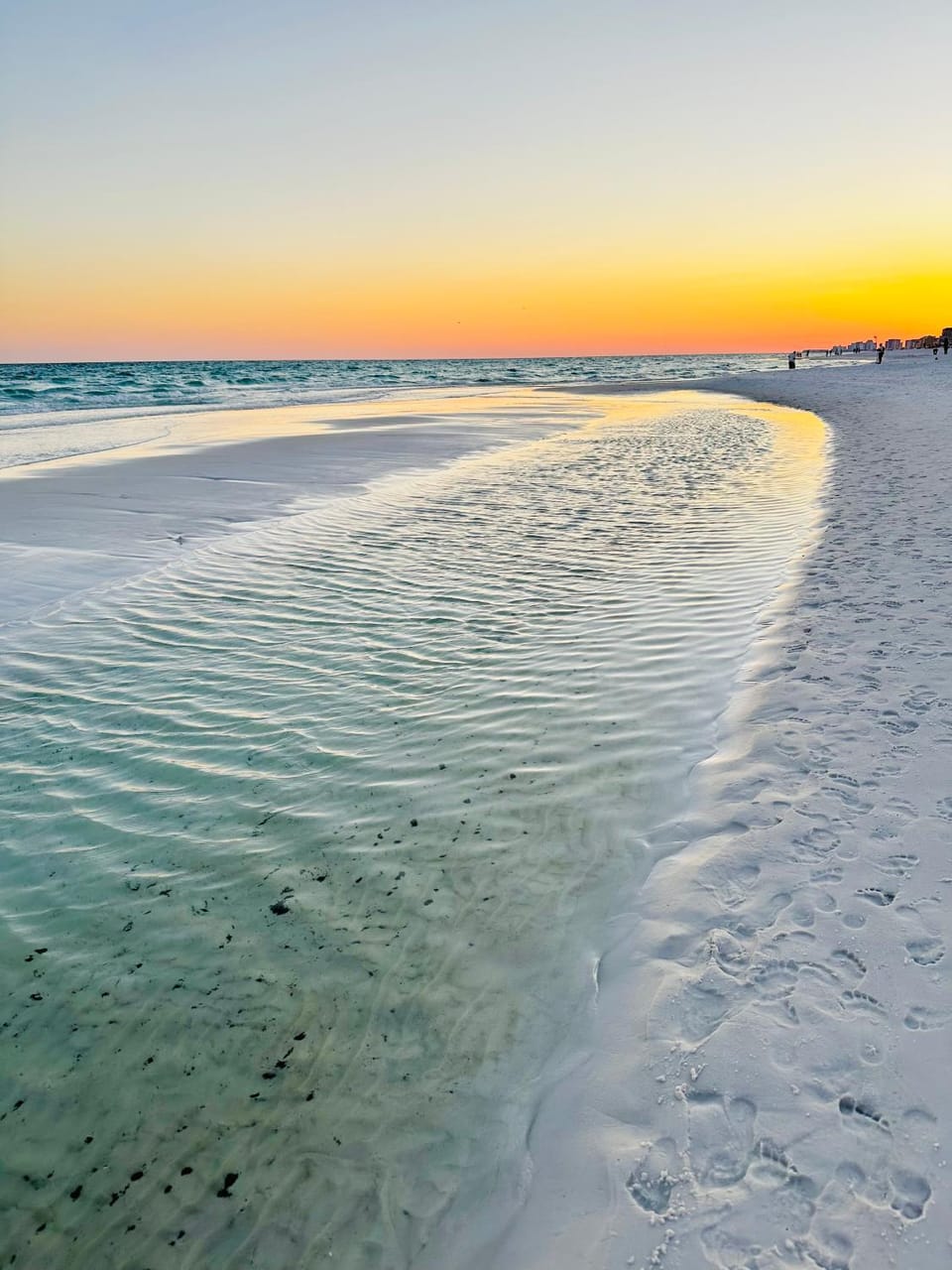 Beach, Sea view, Sunset
