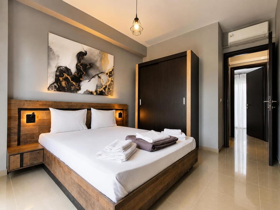 Bedroom, wardrobe, air conditioner