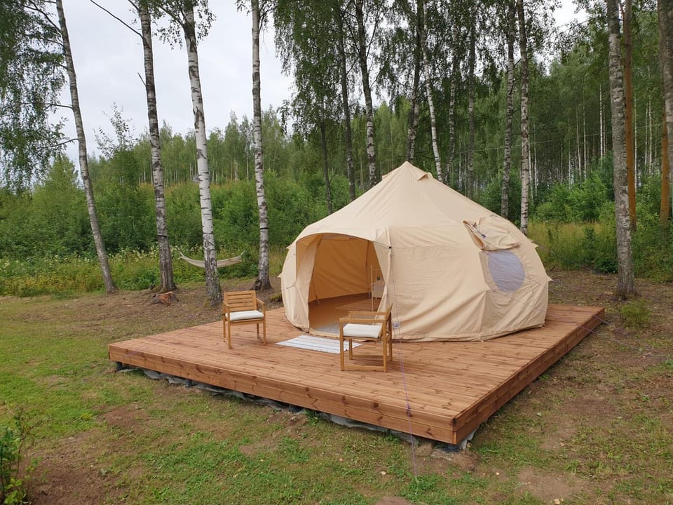 Kure talu Glämping Setomaal Luxury tent in Estonia