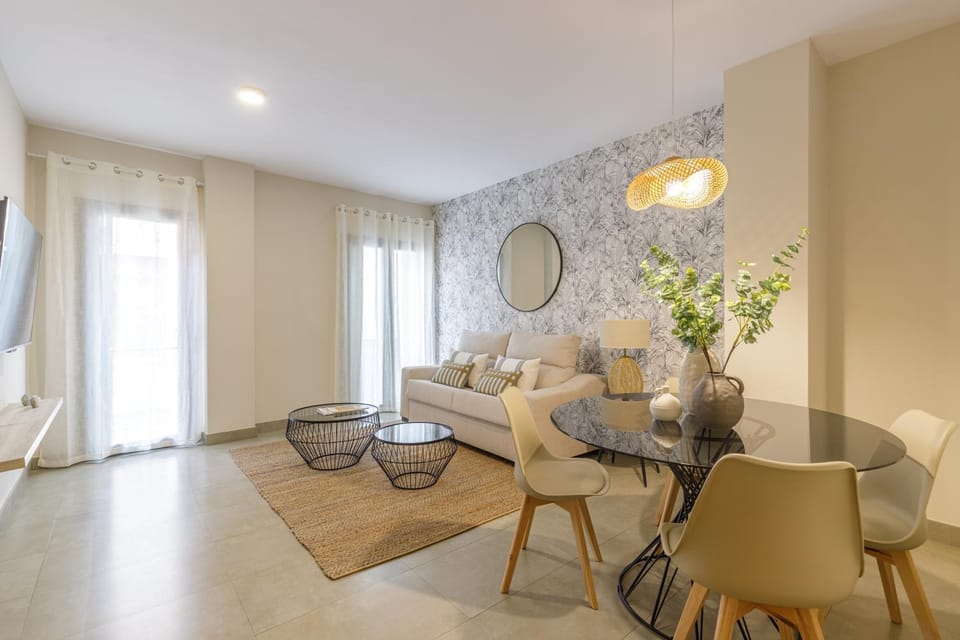 Living room, Seating area, Dining area