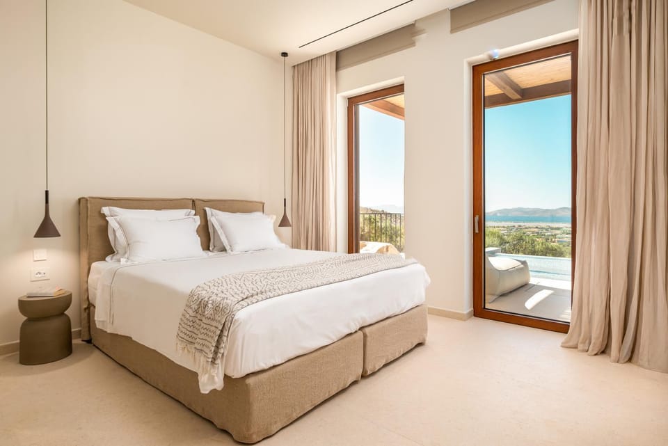 Bed, Natural landscape, View (from property/room), Bedroom