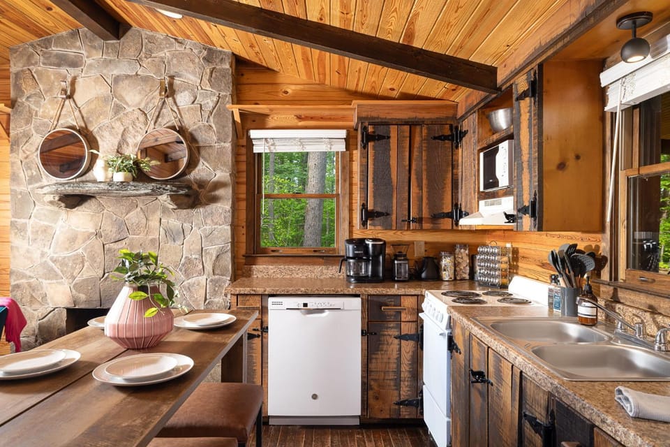 Kitchen or kitchenette, Dining area, dishwasher, oven, stove