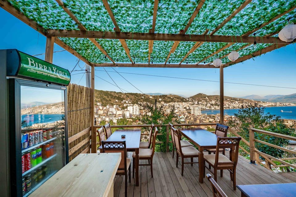 Patio, Day, Natural landscape, View (from property/room), Balcony/Terrace, Dining area, Lake view, Mountain view, Sea view