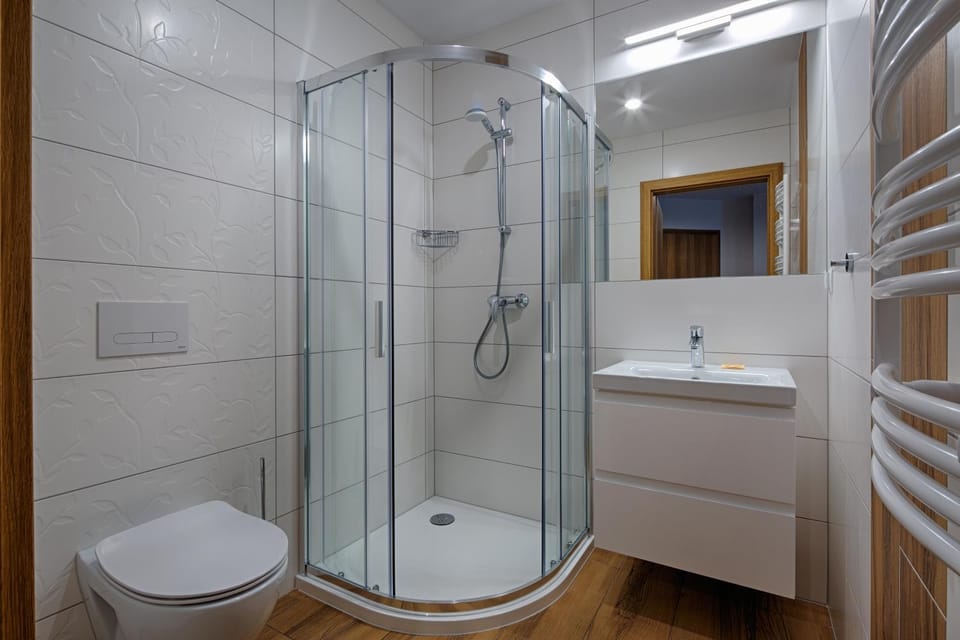 Shower, Toilet, Bathroom, towels