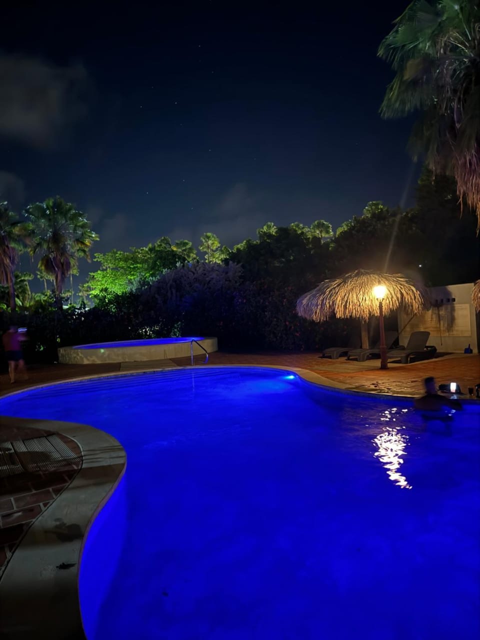 Night, Swimming pool