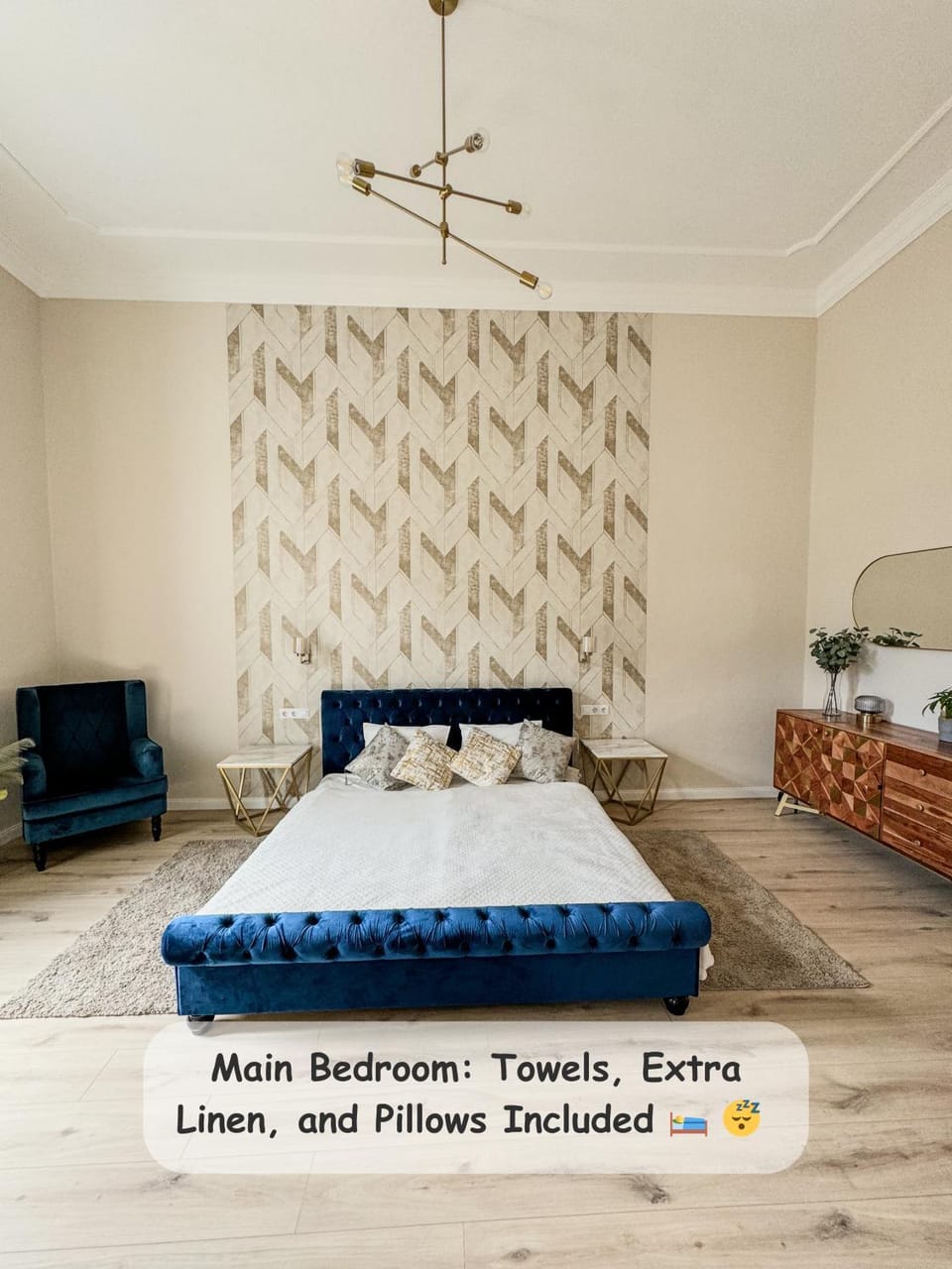 Bedroom, towels