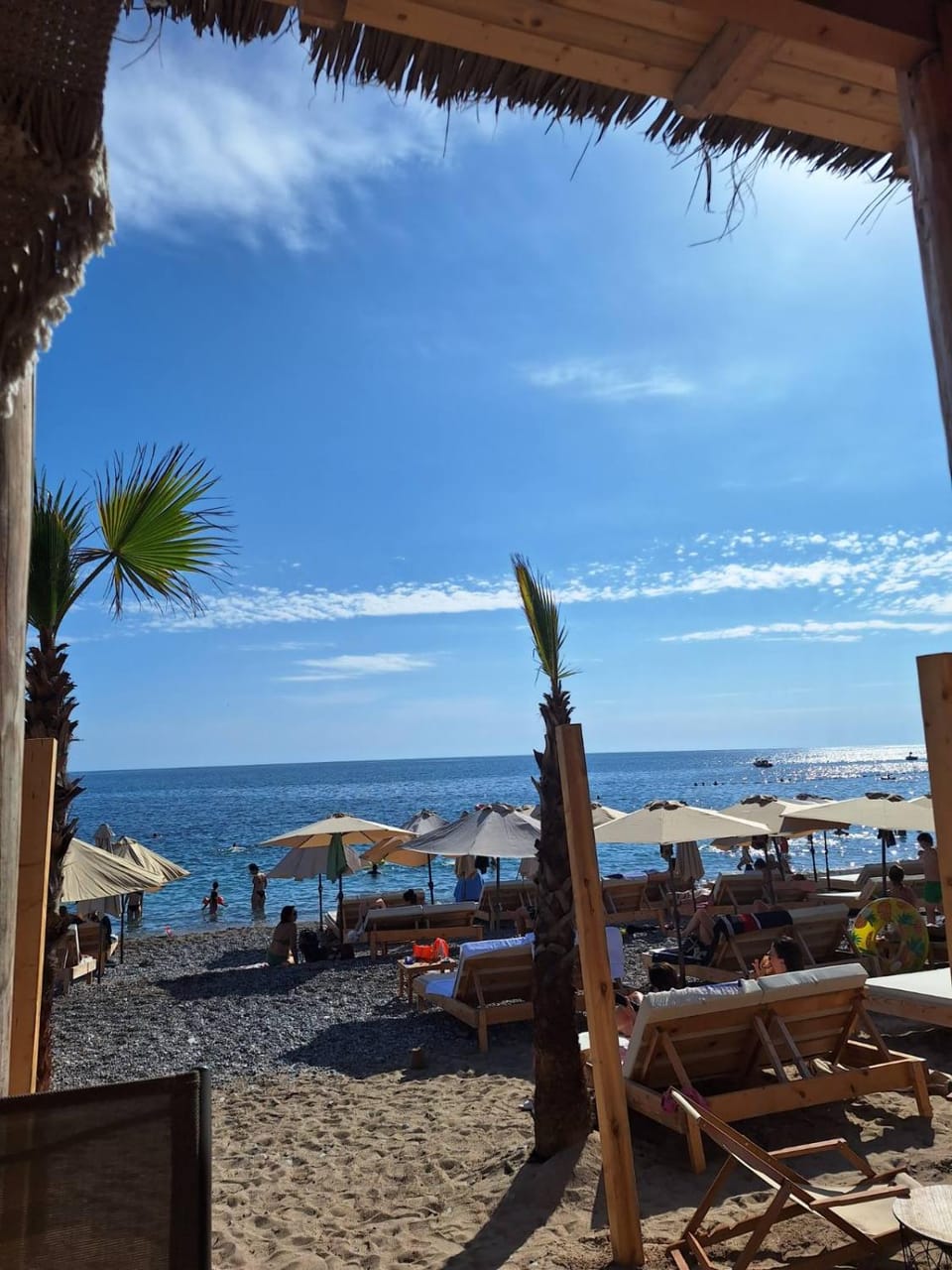 Natural landscape, Beach, Sea view, sunbed