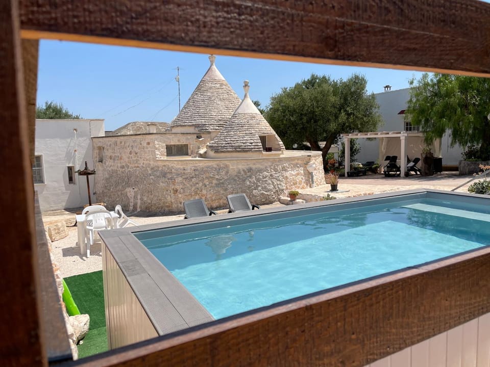 Property building, Day, Natural landscape, Pool view, Swimming pool, sunbed