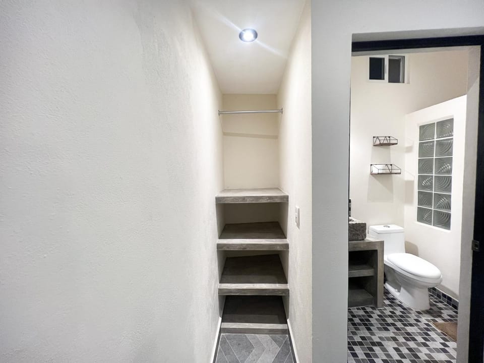 Toilet, Bed, Bathroom, Bedroom