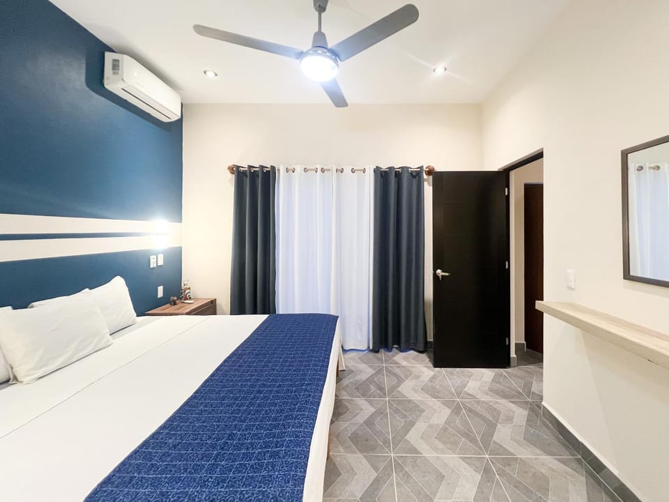 Bed, Bedroom, air conditioner