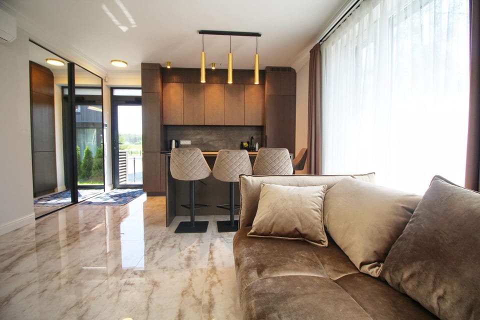 Kitchen or kitchenette, Living room, Seating area