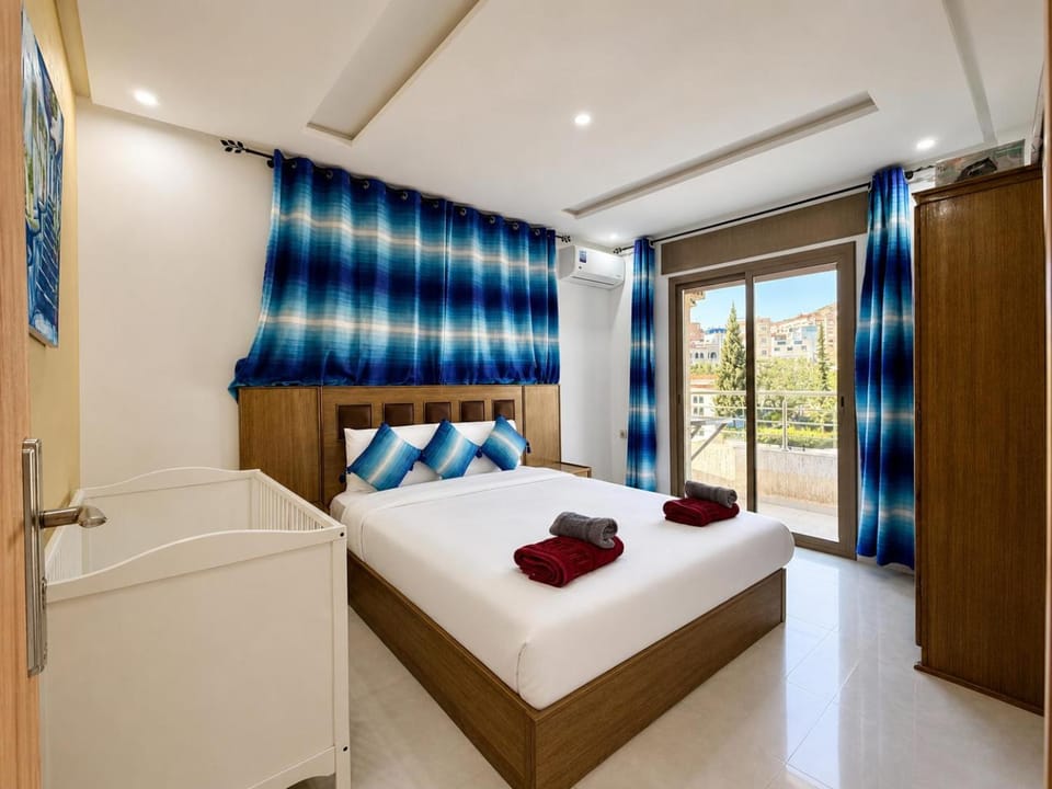Bed, cot, air conditioner
