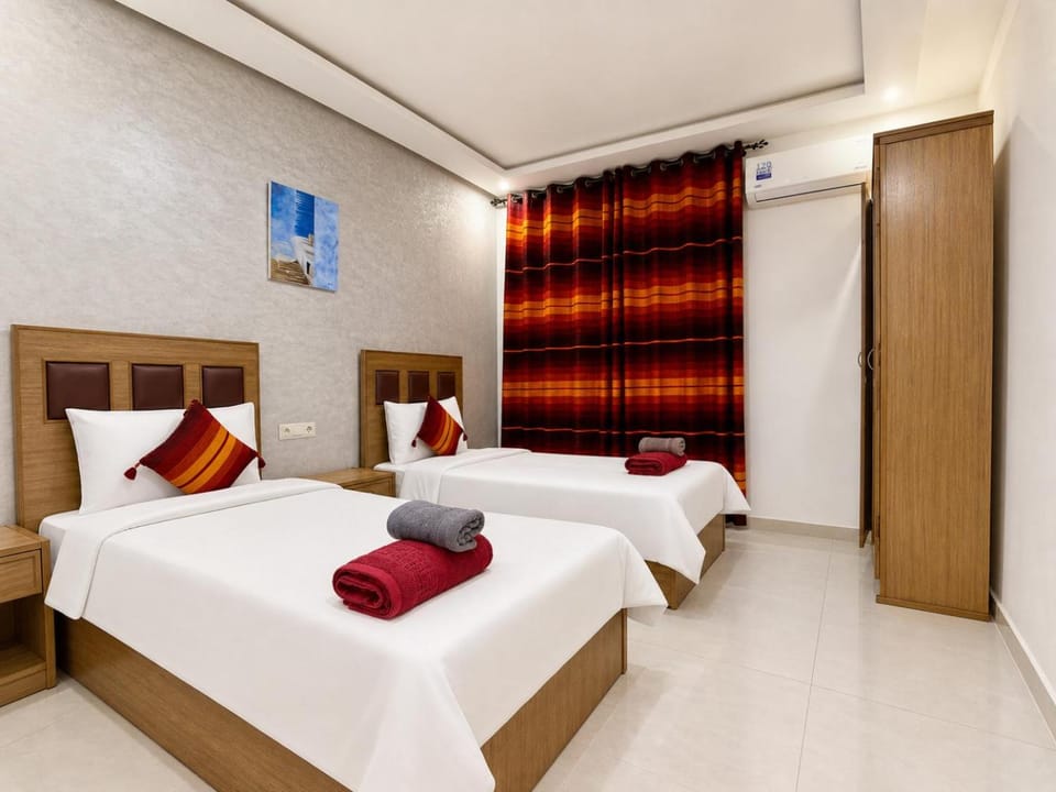 Bed, Bedroom, air conditioner