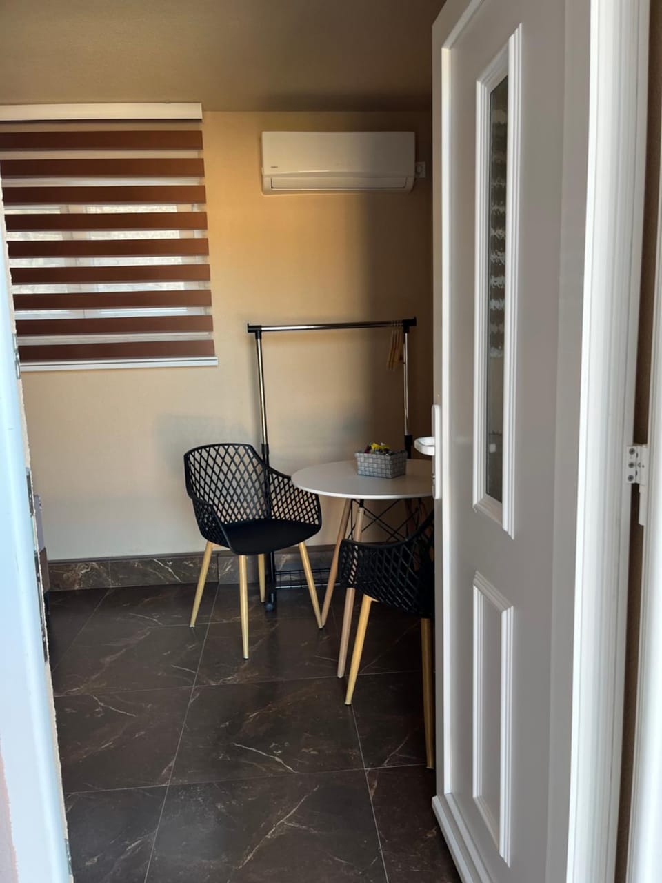 Dining area, air conditioner