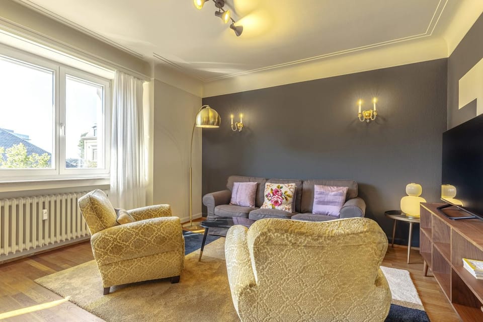 Stylish 2BR Apt with Balcony & Views near Center Apartment in Luxembourg