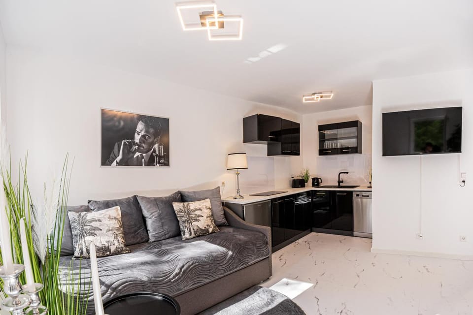 Design Apartment Leipzig Airport DHL Amazon Voll ausgestattet Free Parking Apartment in Thuringia, Germany