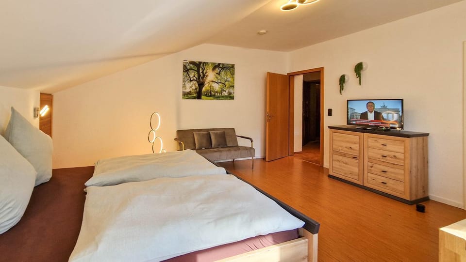Property building, Living room, Bedroom