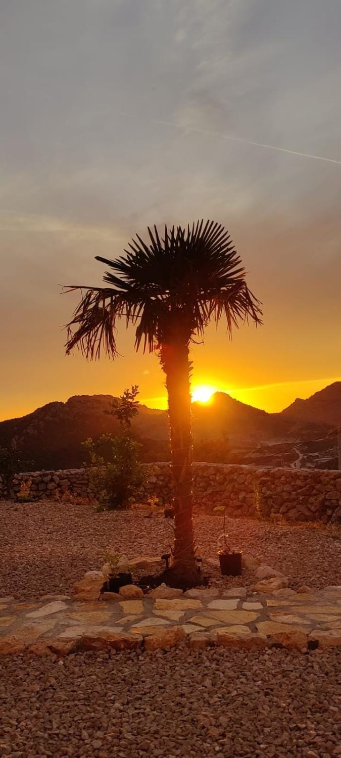 Natural landscape, Mountain view, Sunset