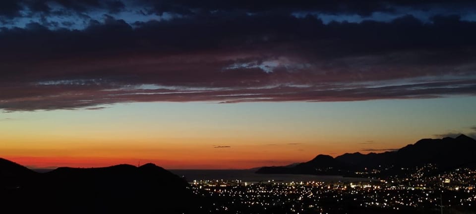 Natural landscape, Mountain view, Sunset