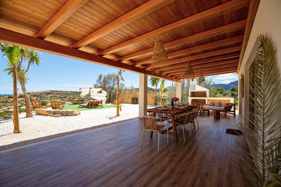 Balcony/Terrace, Dining area, Mountain view, Sea view