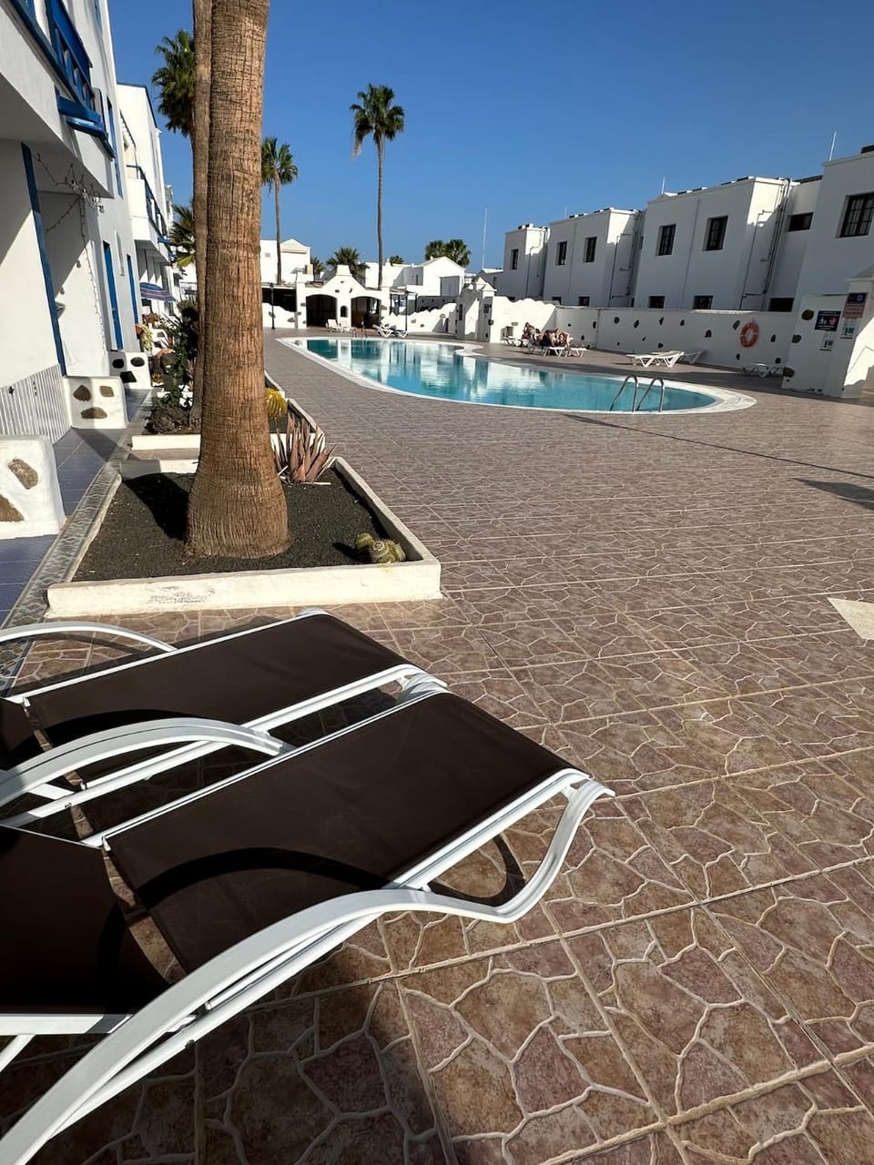 Pool view, sunbed